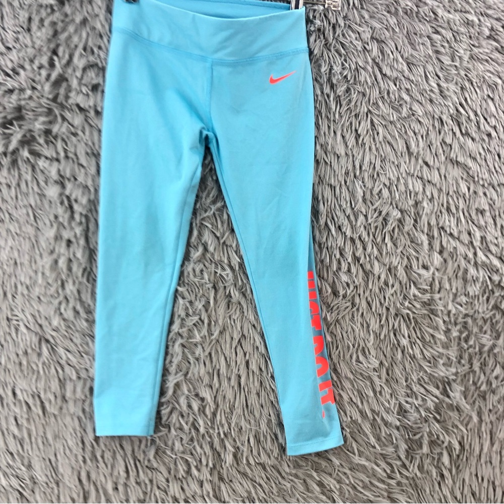 Nike Leggings Dri Fit Girls Size 6 Just Do It Checkmark